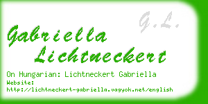 gabriella lichtneckert business card